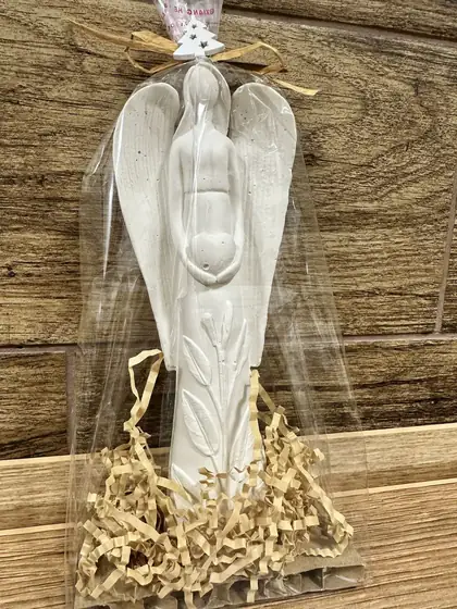 Anděl – 20 cm – sádrové odlitky, ruční výroba